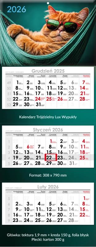 Trójdzielny Lux Wypukły – główka kaszero...